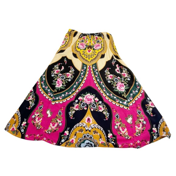 Farm Rio Multicolor Floral Long Skirt Size Large - Picture 5 of 11